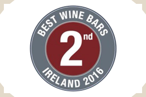 best-wine-bar-ireland-award-second-place-2016